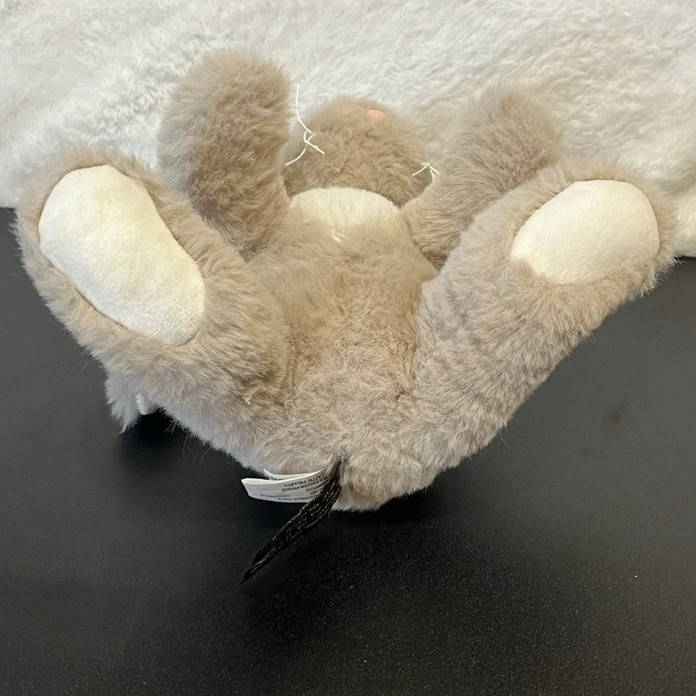 Bunny Rabbit Plush Bearington Collection Floppy Ears Brown White Stuffed Animal